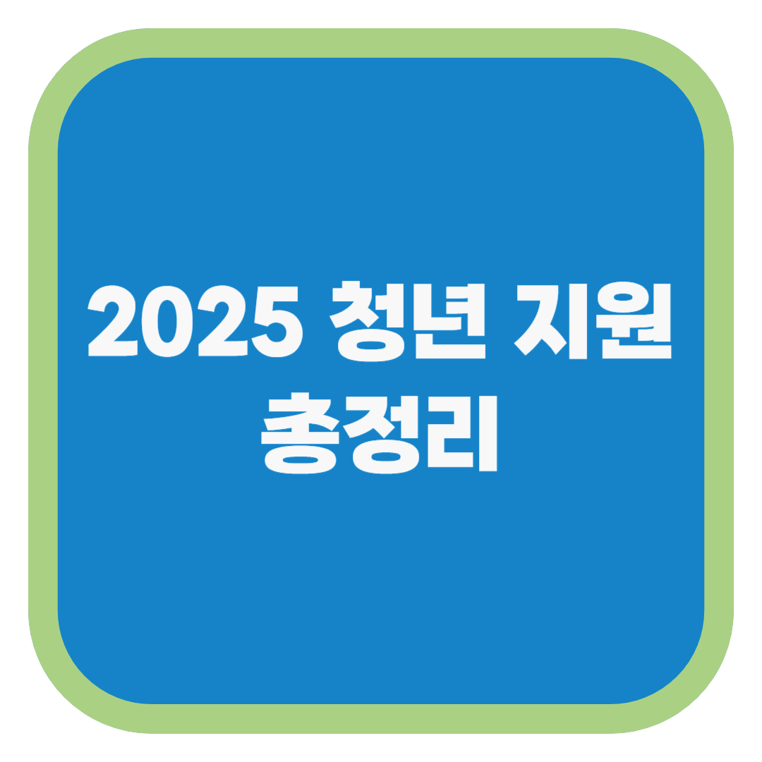 2025 청년 지원 총정리