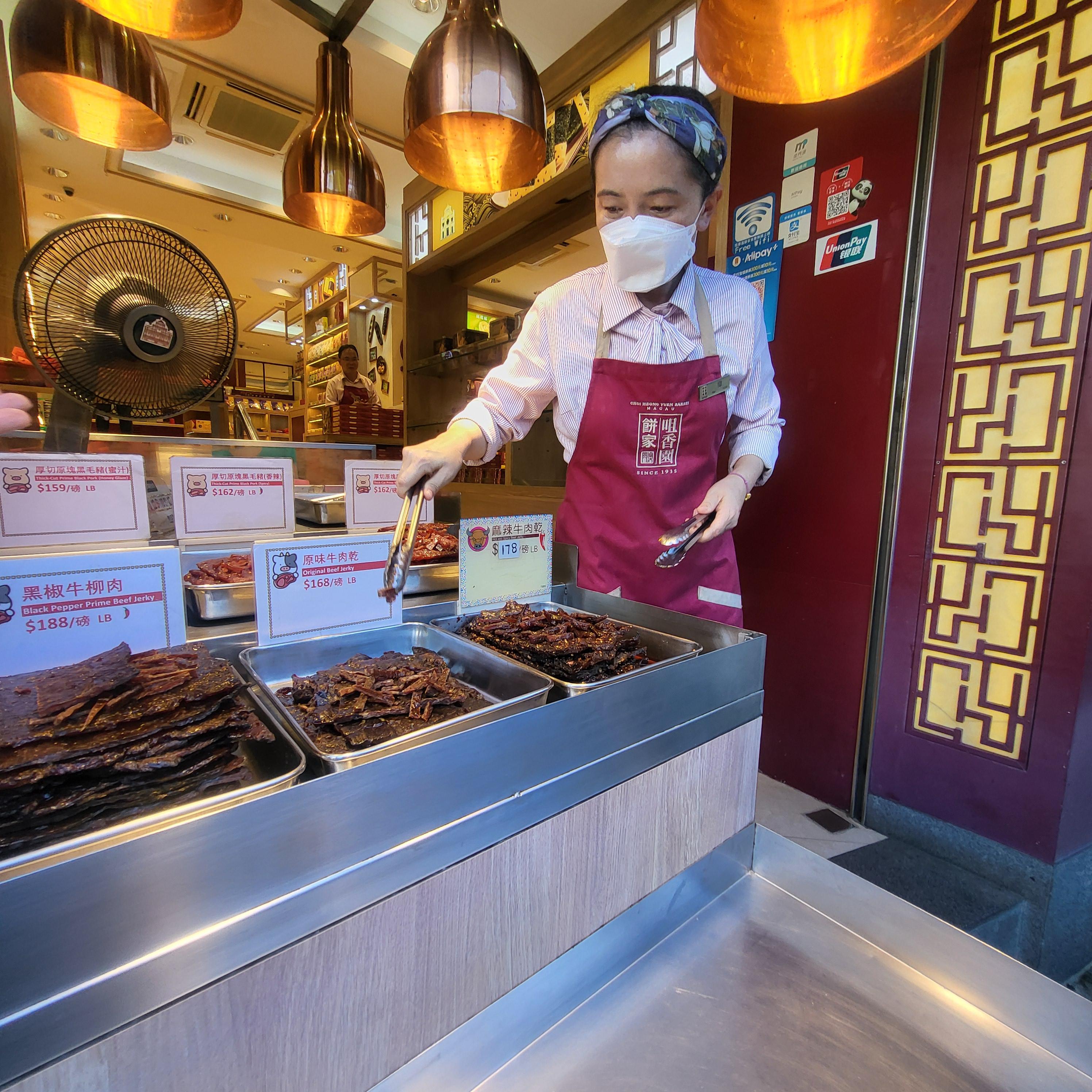 [마카오 여행] 성 바울 성당 유적 필수 코스! 육포 거리 시식 후기와 시원한 망고 주스