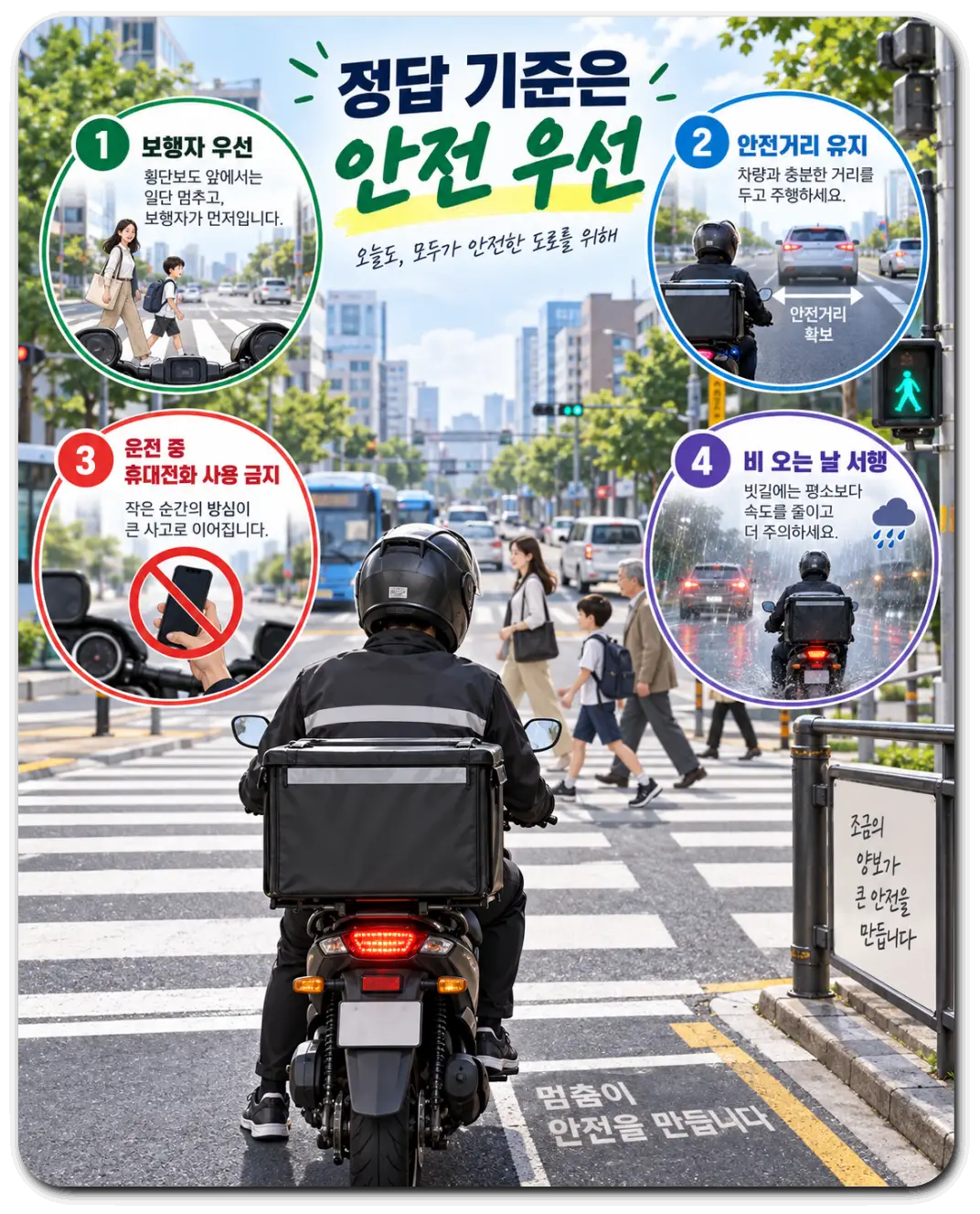 교차로-배달-라이더-안전수칙