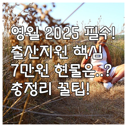 영월군 2025 임신 출산 지원 7만..