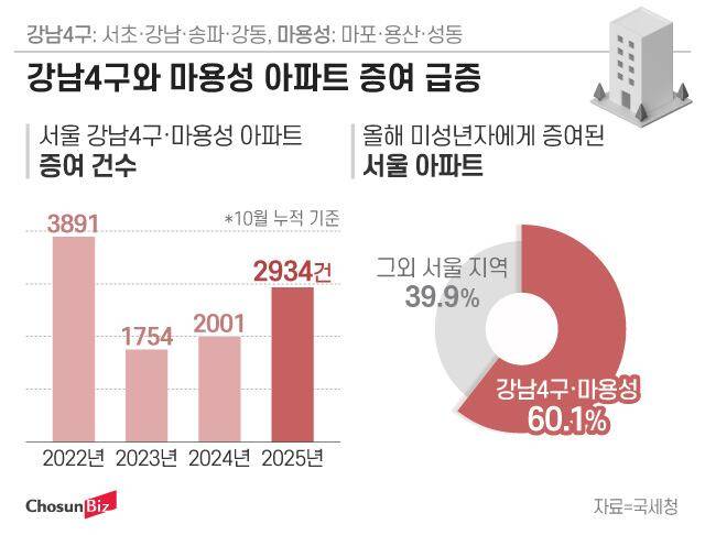 강남 고가아파트 마용성 증여 조사 증여세 수수료 세무사 비용
