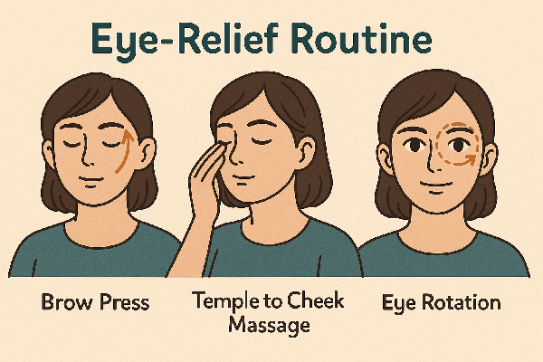 눈알이 아니라 &lsquo;눈둘레&rsquo;부터 풀어봅시다 &ndash; 하루 1분 근막 이완 루틴
