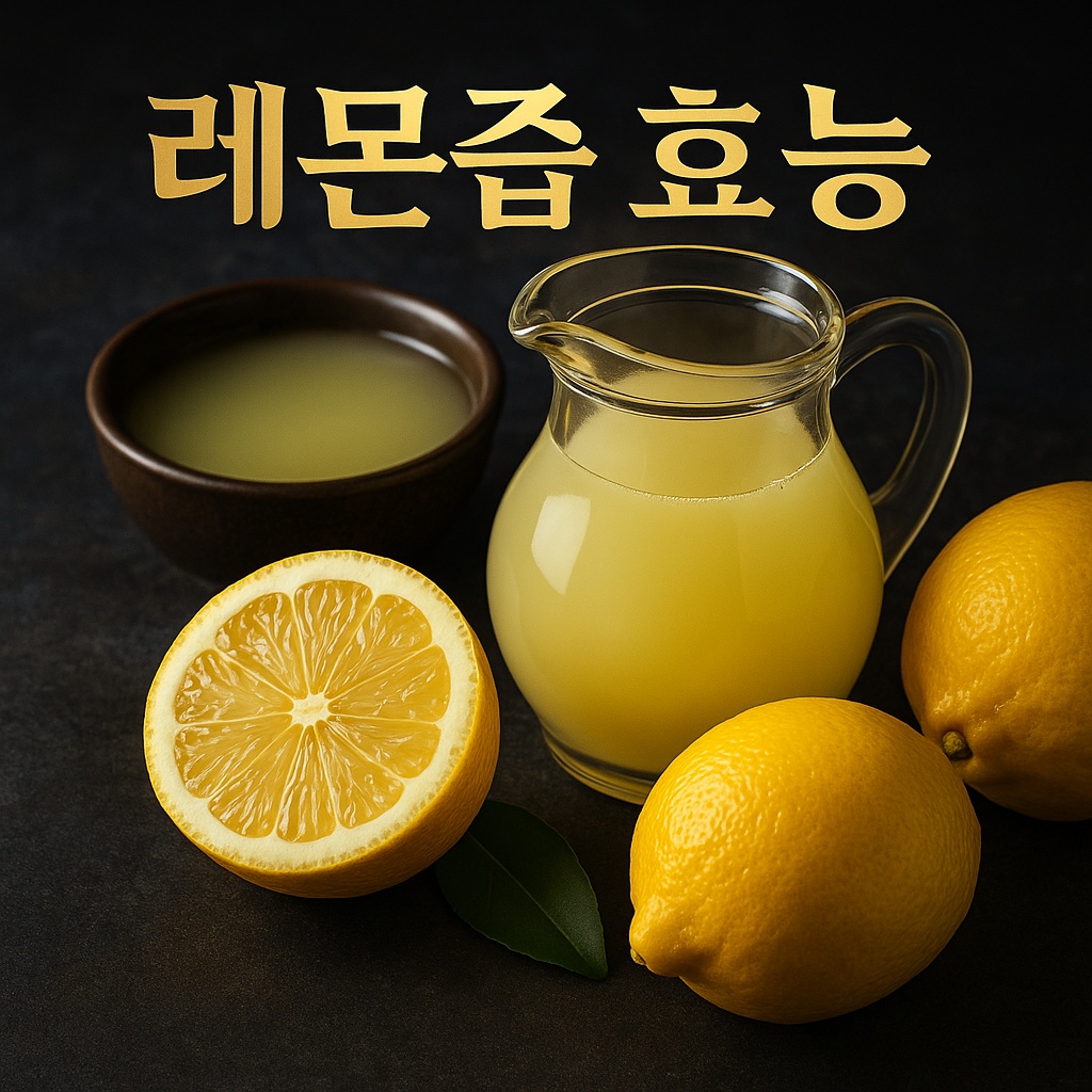 레몬즙 효능과 올바른 섭취법