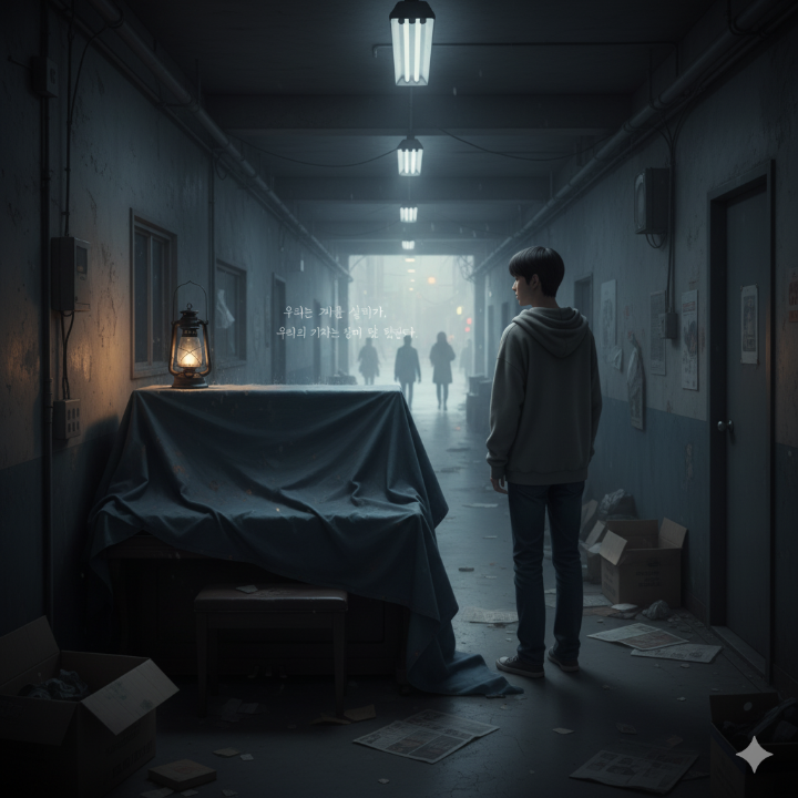 명장면을 표현한 일러스트