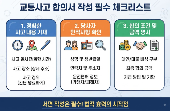 교통사고 합의서 양식