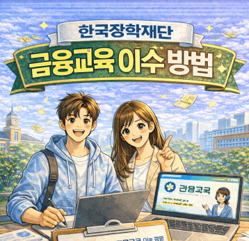 장학금&middot;학자금대출 신청 전 필수! 한국장학재단 금융교육 쉽게 끝내는 법