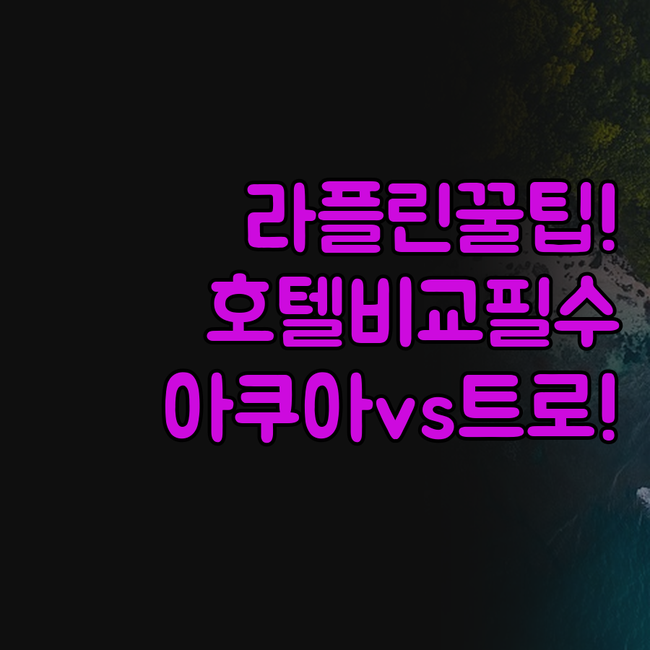 라플린 여행 호텔 선택 가이드 아쿠아..