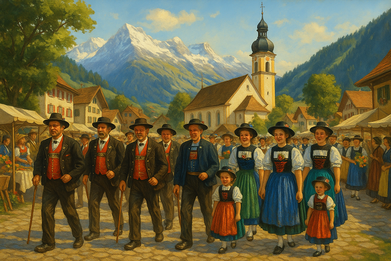 스위스의 전통과 공동체가 살아 숨 쉬는 우어네쉬타이너 키르메스 축제 (전통,공동체,계승)