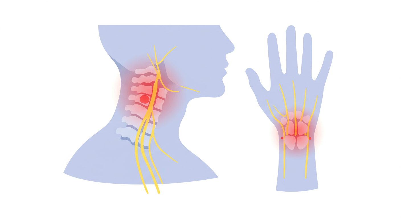 1. 손 저림의 주요 원인과 경추 디스크의 연관성