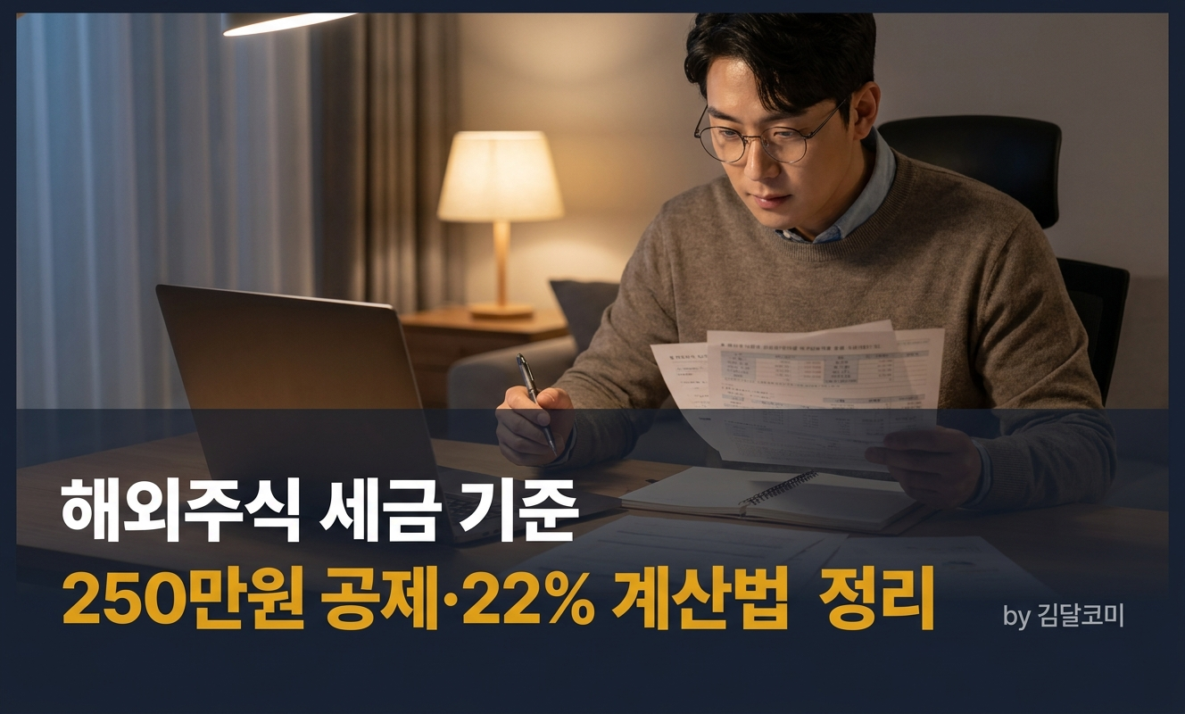 해외주식 세금 자료를 검토하는 투자자