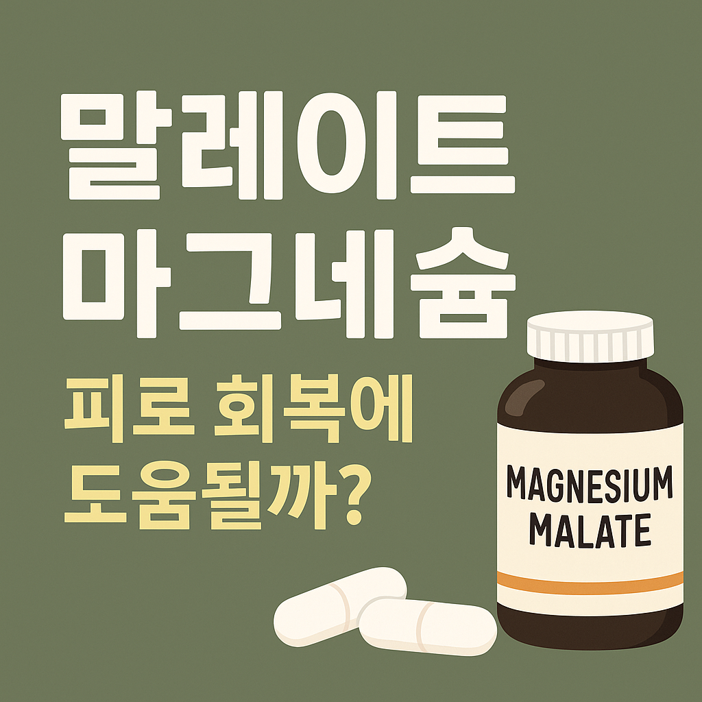 활력 회복에 특화된 말레이트 마그네슘이 정답일 수 있어요 썸네일