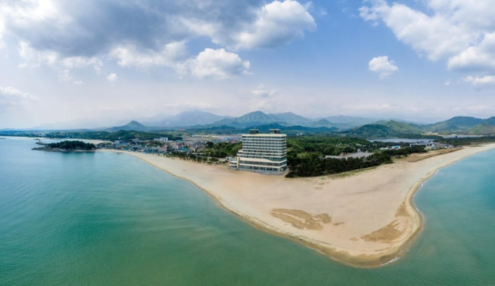 송지호 해변 사진