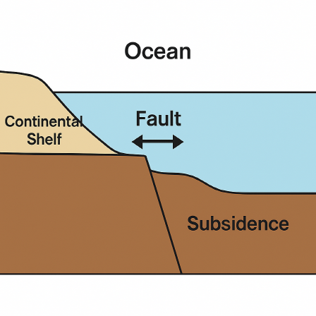 해저 지형 분석을 통한 단층·침강 구조 해석: 해양지각 변형의 지구물리적 접근