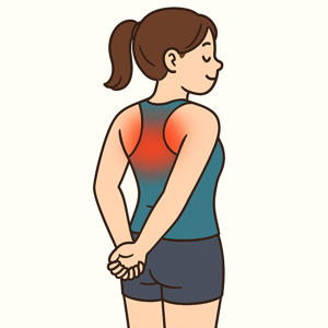 깍지 어깨 열기