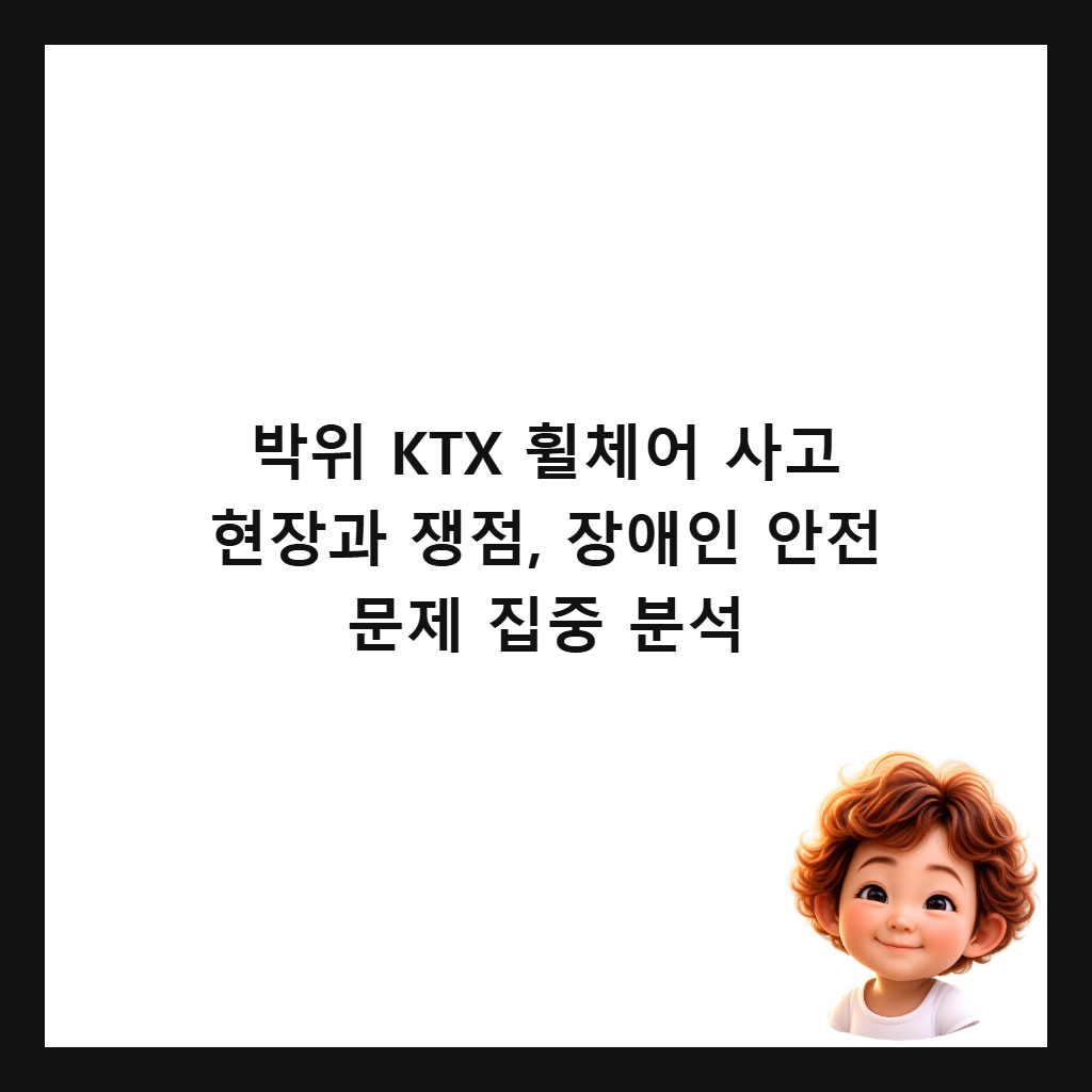 ๋ฐ์ KTX ํ ์ฒด์ด ์ฌ๊ณ ํ์ฅ๊ณผ ์์ , ์ฅ์ ์ธ ์์ ๋ฌธ์ ์ง์ค ๋ถ์ ์ธ๋ค์ผ