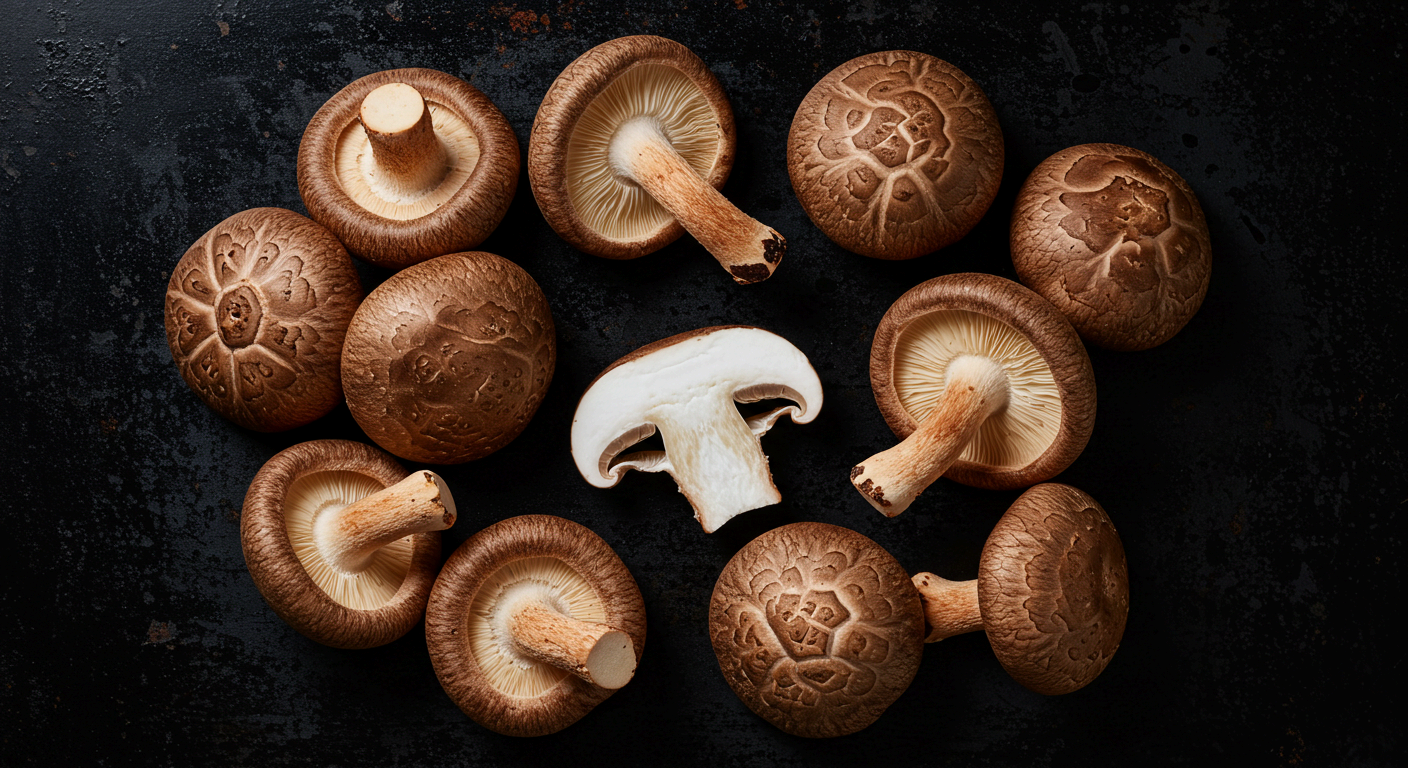 표고버섯의 베타글루칸&amp;#44; 자율신경 안정과 면역 조절에 도움을 줄 수 있어요.