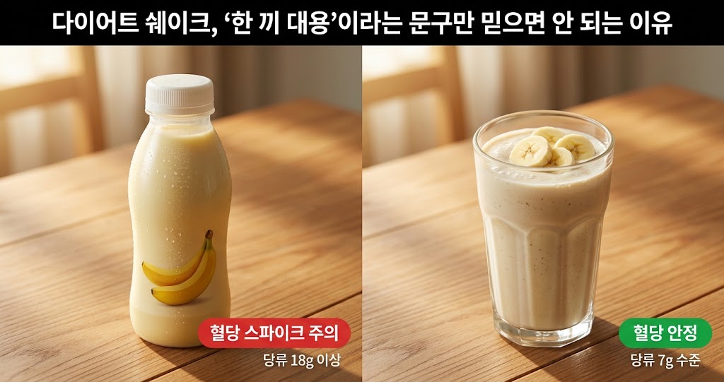 다이어트 쉐이크, '한 끼 대용'이라는 문구만 믿으면 안 되는 이유