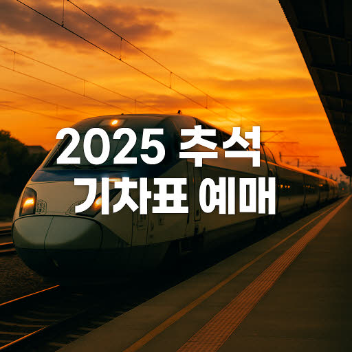2025 추석 기차표 예매 전략
