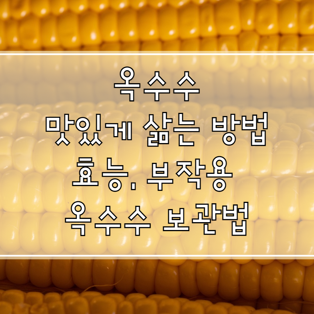 옥수수: 맛있게 삶는 방법, 효능, 부작용 및 보관법