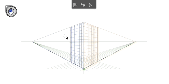 원근감 선택도구 사용하기