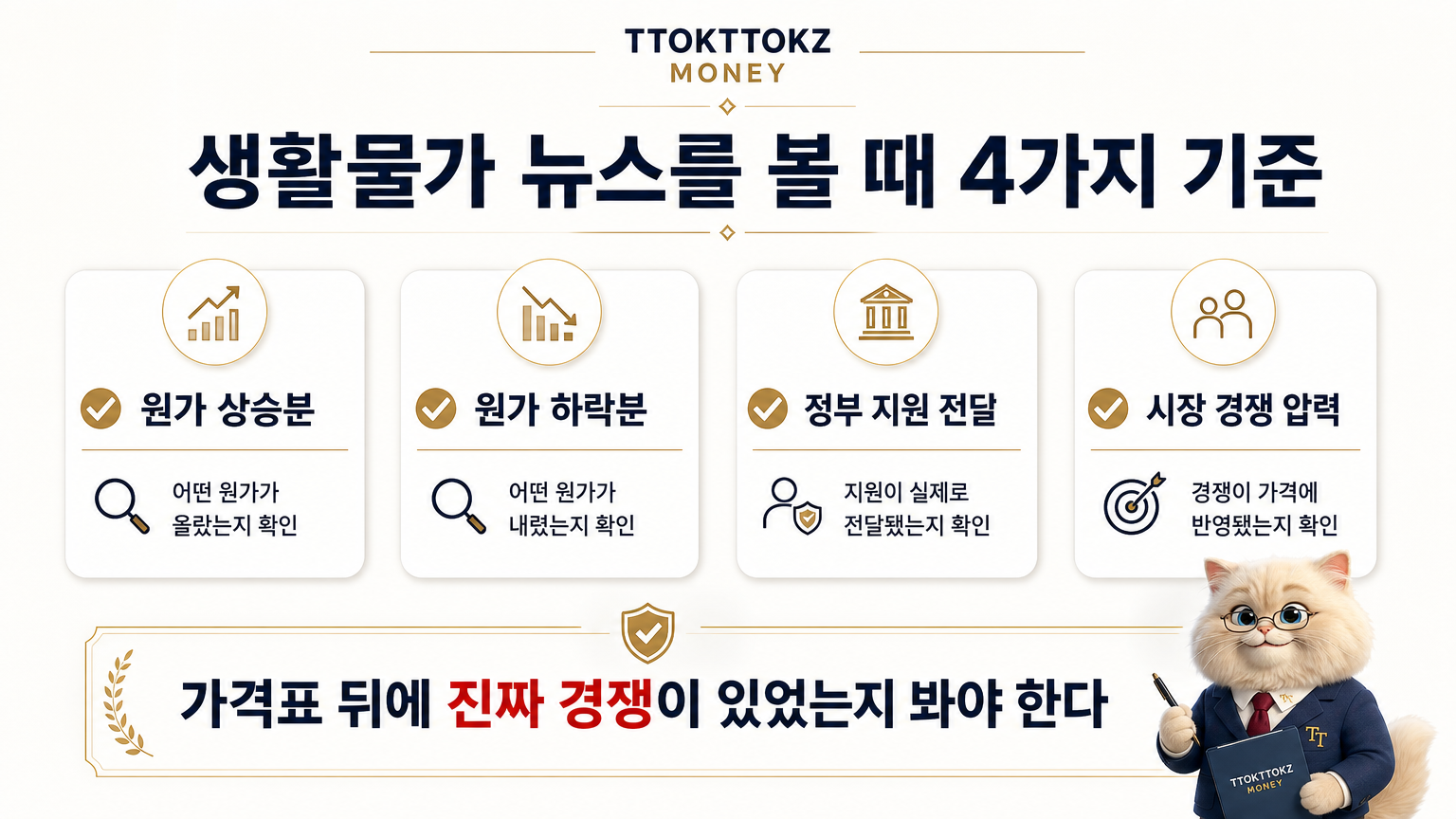 생활물가 뉴스를 볼 때 확인할 4가지 기준