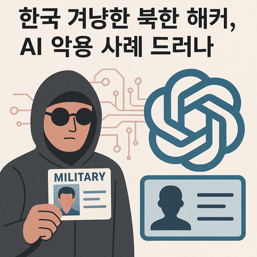 북한 해커 AI를 악용해 한국 군 신분증 위조 시도