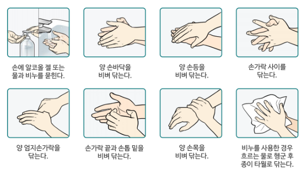 올바른 손씻기 방법
