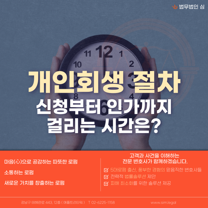 개인회생절차, 신청부터 인가까지 걸리는 시간은?