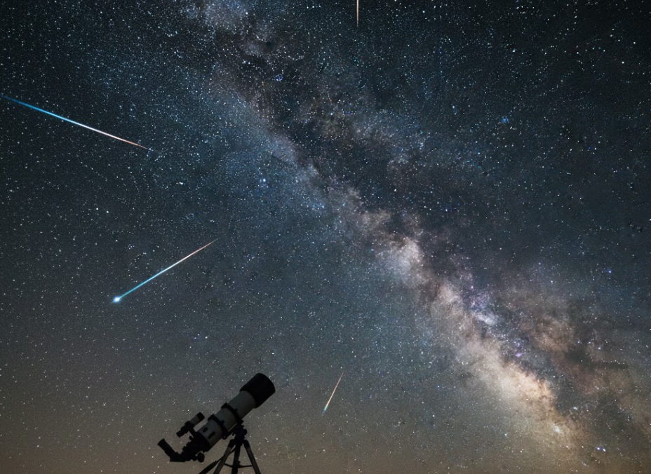 유성우 촬영 성공 사진