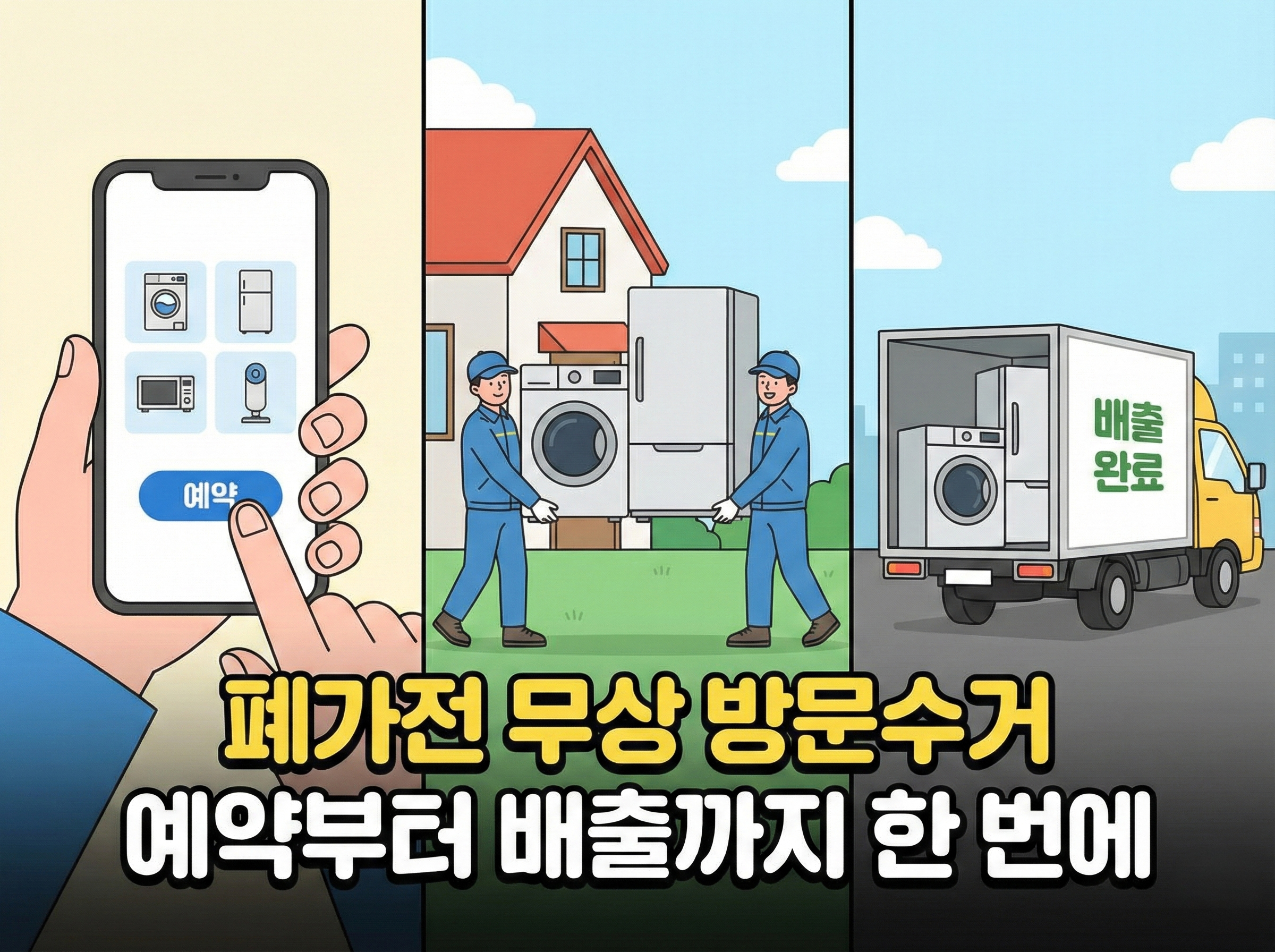 폐가전 무상 방문수거, 예약부터 배출까지 한 번에