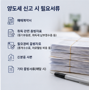 양도세 신고 시 필요서류와 계산기 활용법