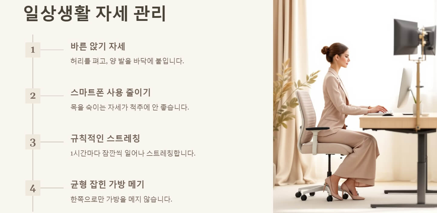 척추 측만증 증상 치료법