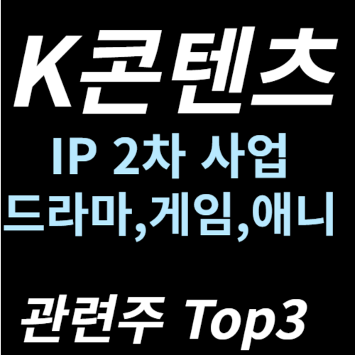 K콘텐츠 관련주 웹툰 드라마 게임 수혜주