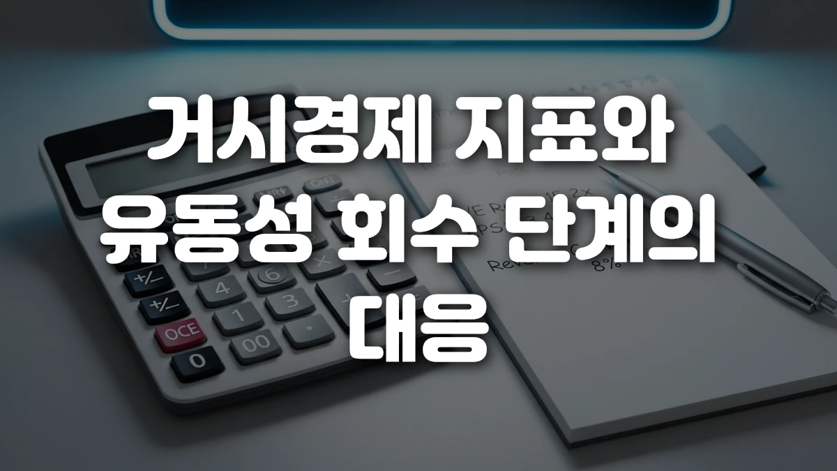 거시경제 지표와 유동성 회수 단계의 대응
