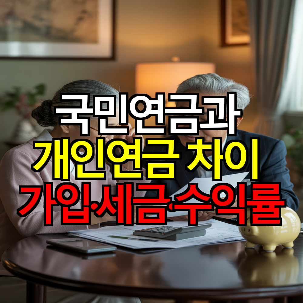 국민연금과 개인연금 차이 10가지 ❘ 가입&middot;세금&middot;수익률 총정리