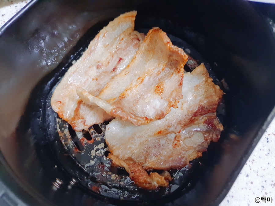 삼겹살굽기-에어프라이어-삼겹살구이-요리-시간