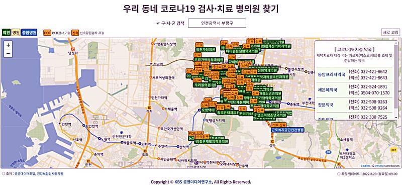 동네병원찾는방법-안내하는사진