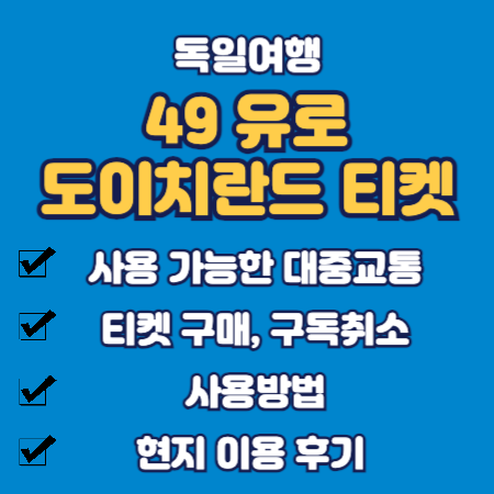 49유로 도이치란드 티켓