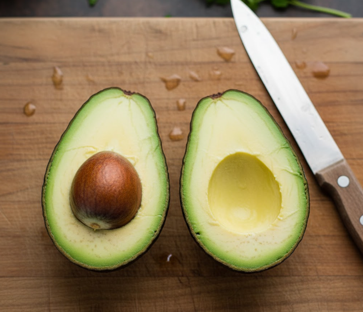 아보카도 반으로 자르기