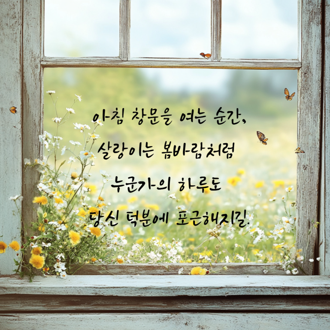 봄 인사 이미지