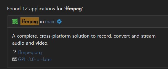 scoop ffmpeg