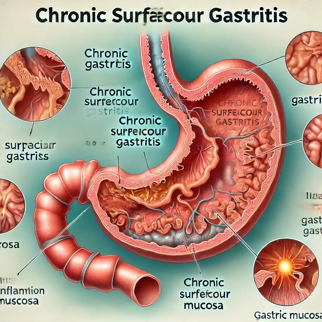 만성 표재성 위염의 주요 원인