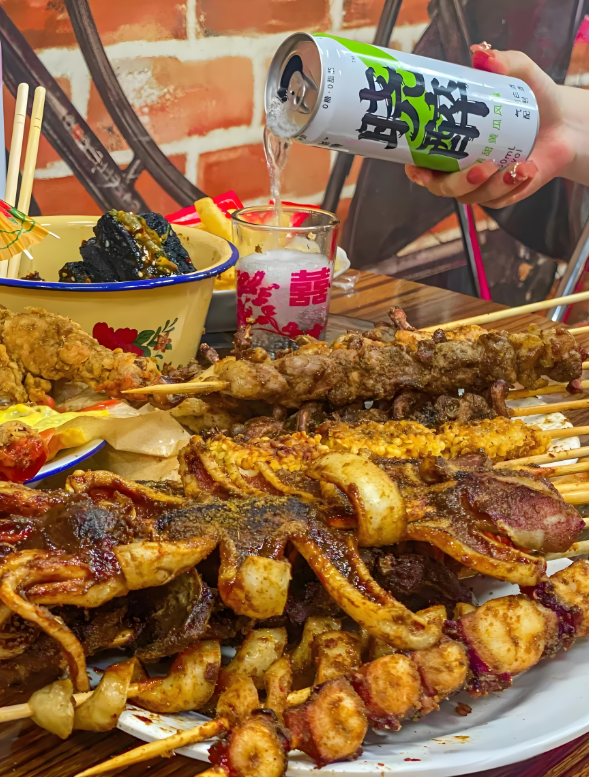 중국의 여러종류의 꼬치