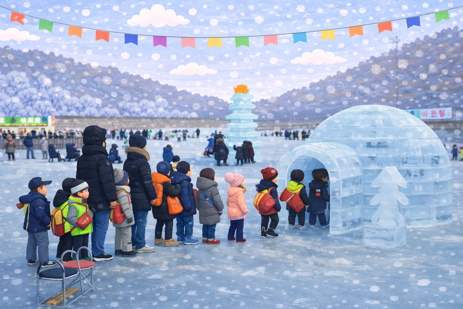 안동 암산얼음축제