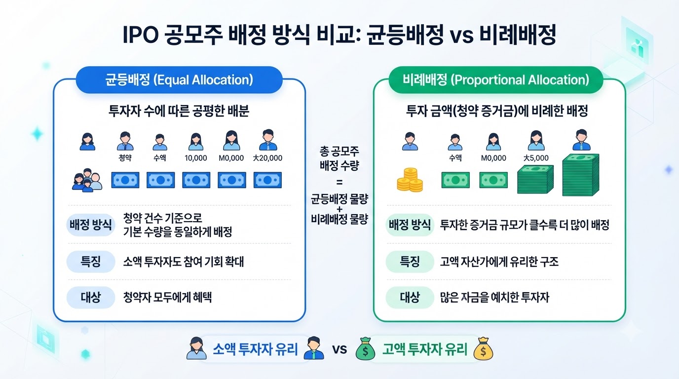 균등 배정과 비례 배정의 개념과 7가지 핵심 수칙