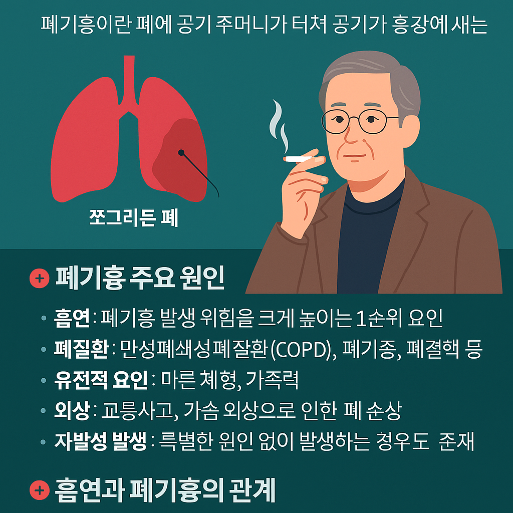 폐기흉 원인과 전유성 흡연의 연관성