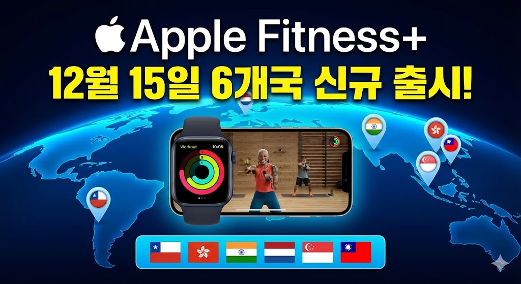 애플 피트니스 플러스 12월 15일 6개국 확장 및 인도 출시