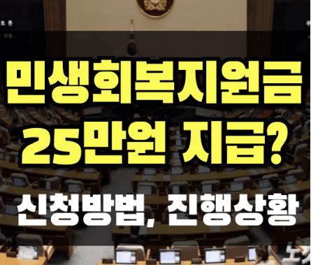 민생회복지원금: 국민을 위한 경제적 지원