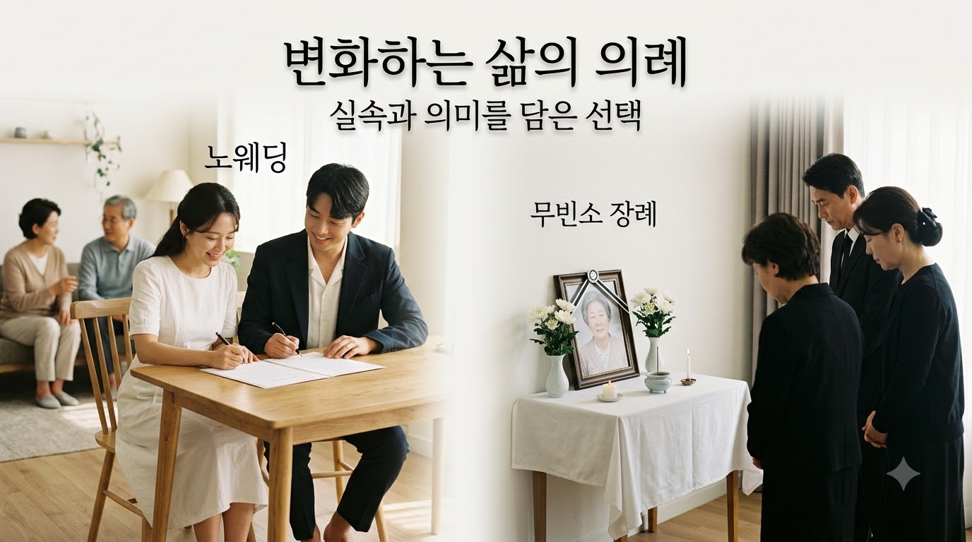 2,112만 원 시대의 반란, '노웨딩'과 '무빈소 장례'가 급증하는 진짜 이유