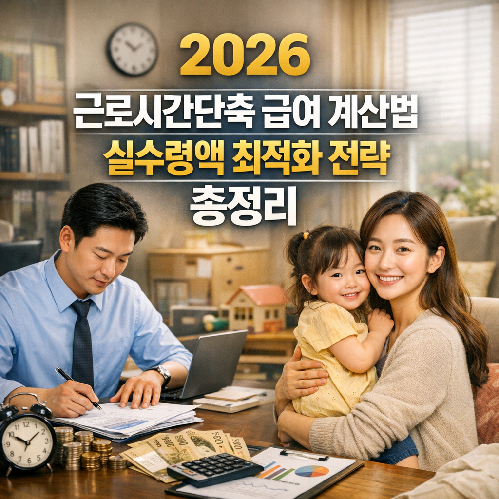 2026 근로시간단축 급여 계산법 실수령액 최적화 전략 총정리